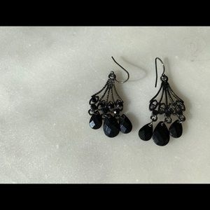 Gothic black earrings
